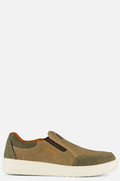 Rieker Instappers groen Nubuck