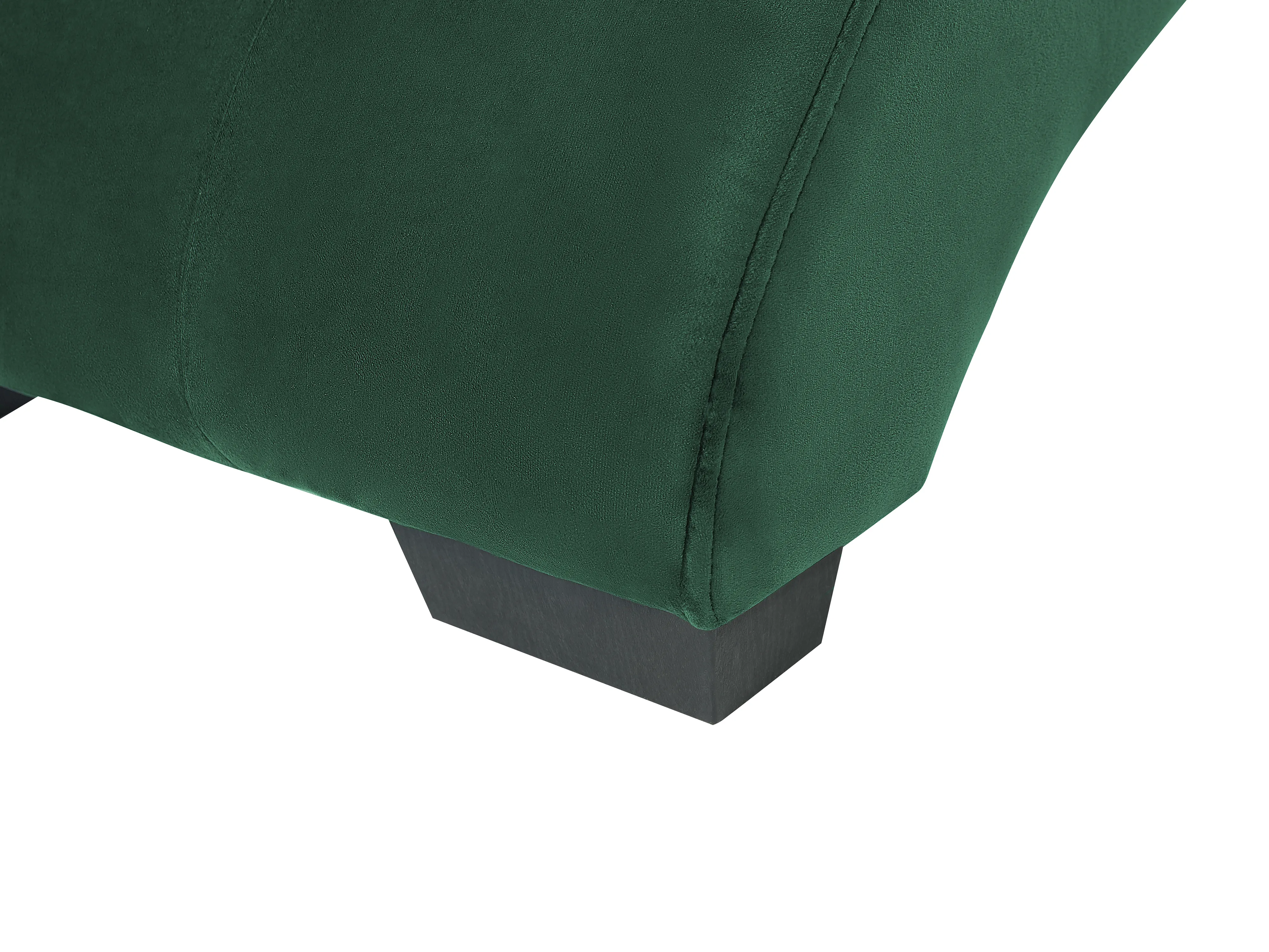 Chaise longue SIMORRE Fluweel Smaragdgroen met ingebouwde Bluetooth speaker
