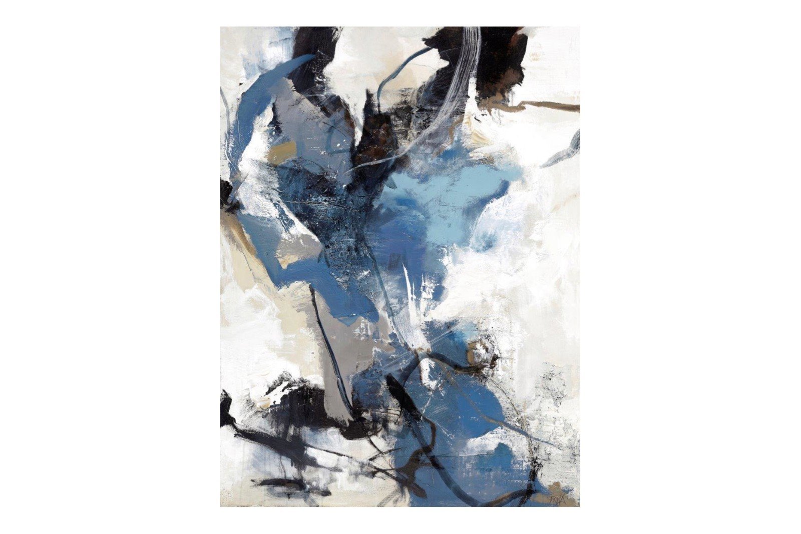 Blue vibes 90x118 cm