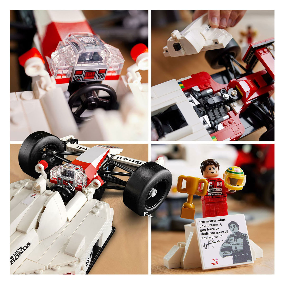 LEGO ICONS 10330 McLaren MP4/4 en Ayrton Senna