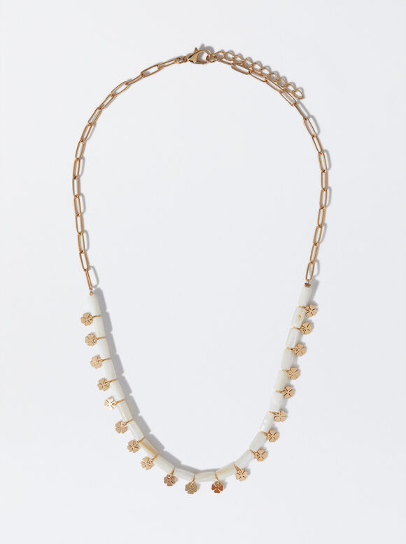 Colar com Trevo - Dourado