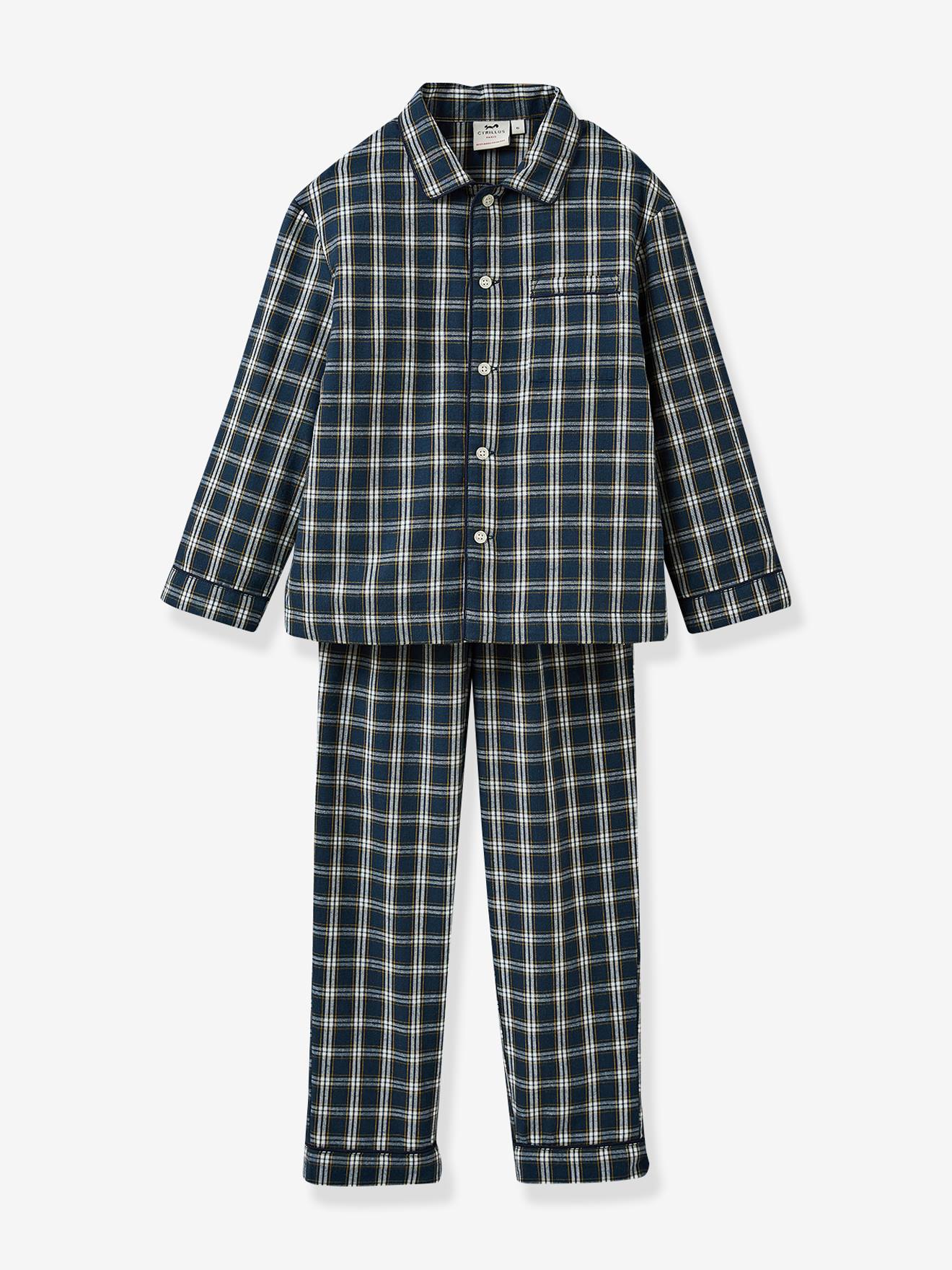 Pijama xadrez clássico para meninos
