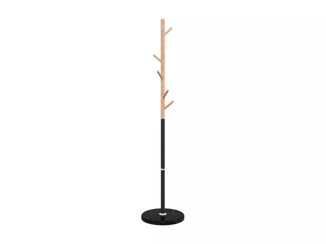 Porte-manteau noir 172 cm fer enduit de poudre