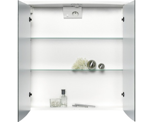 Jokey Joba LED spiegelkast, wit, 63x68 cm, IP20