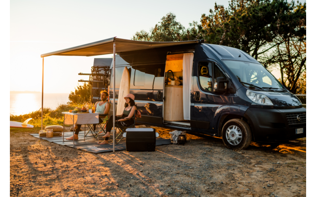Fiamma F80s Markise Ducato passend für Ducato / Jumper / Boxer Deep Black