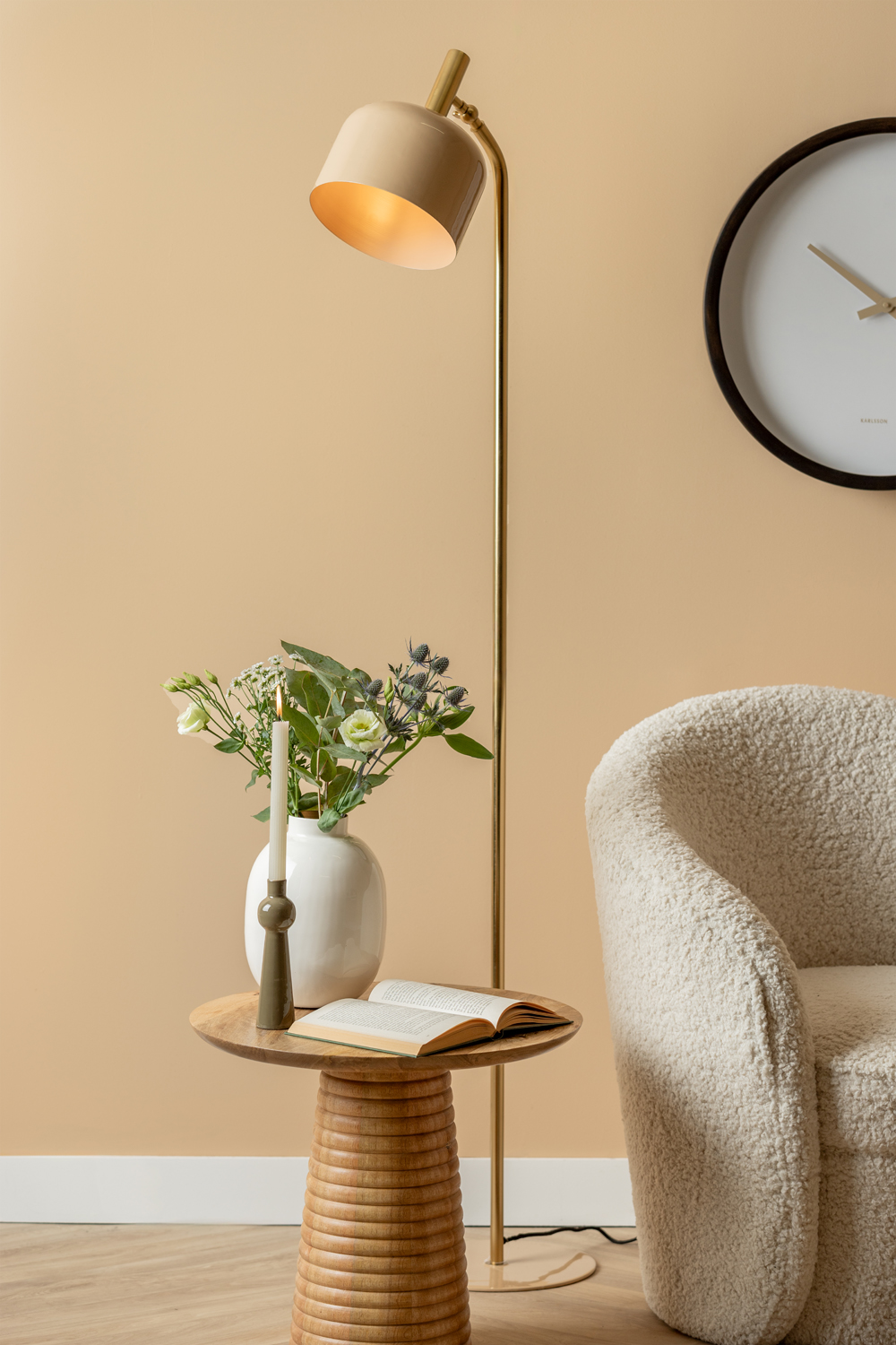 Floor lamp Smart enamel soft brown