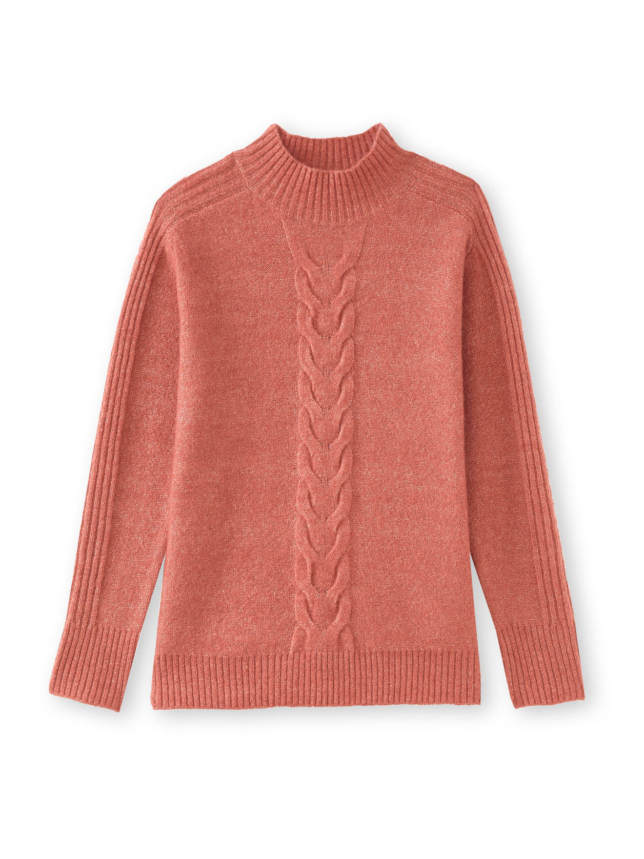 Pull col montant en jersey envers