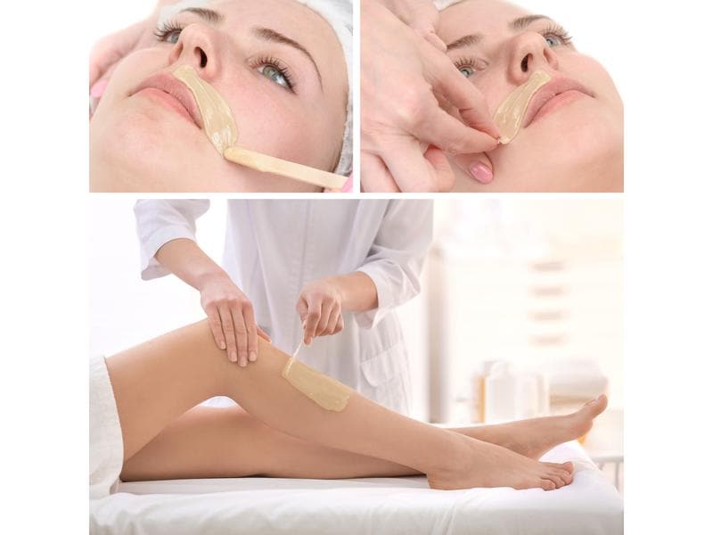 Rio Warm-Wachs-Set Total Body Waxing 400 ml Waxing-Set mit Wachserhitzer