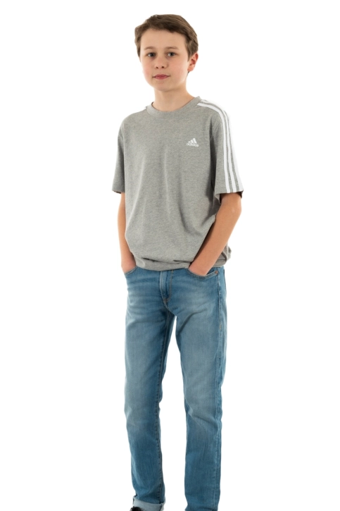 tee shirts manches courtes adidas originals u 3s brgrmo/blanc