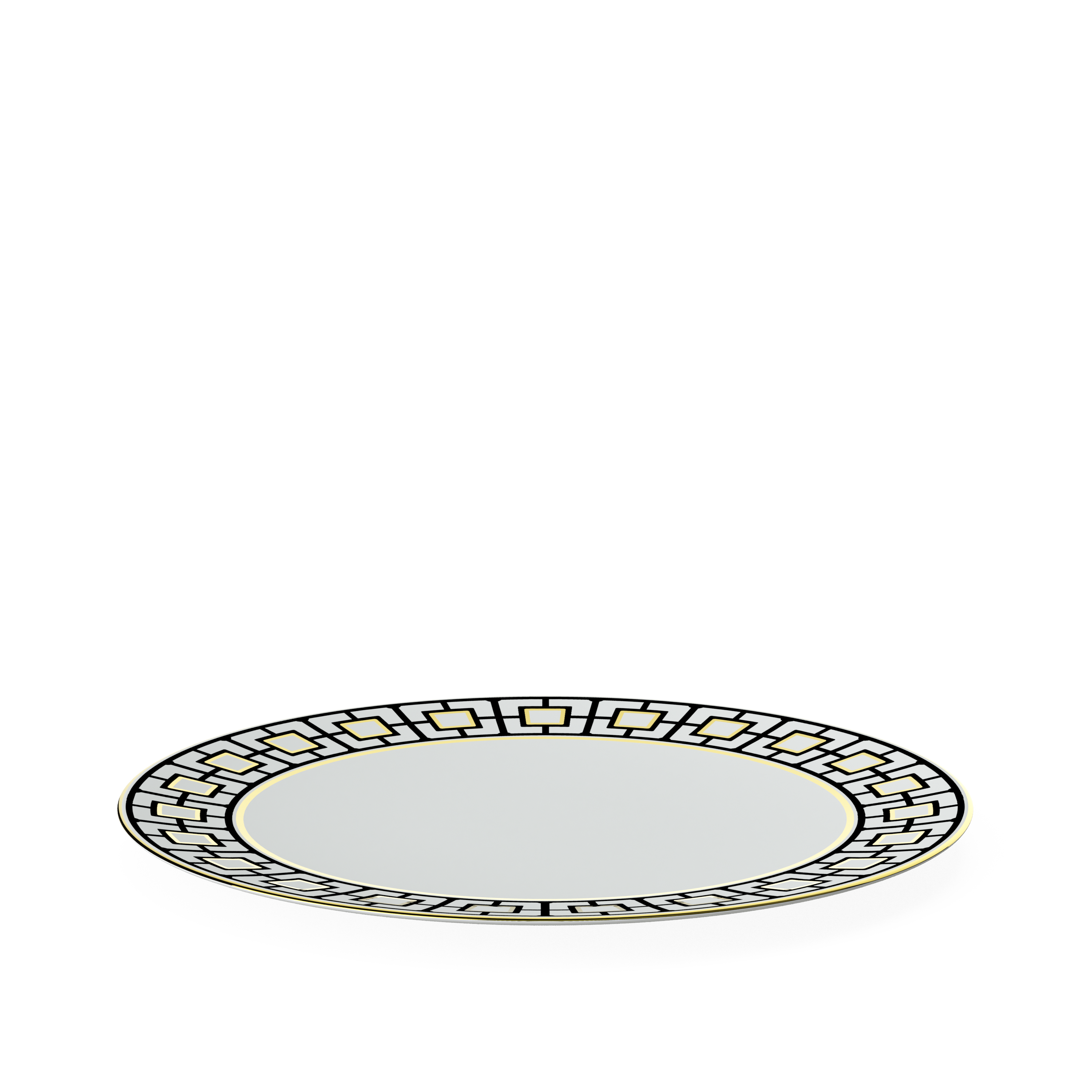 MetroChic Dinner plate Multi-colored, 10.8'', Premium Bone Porcelain