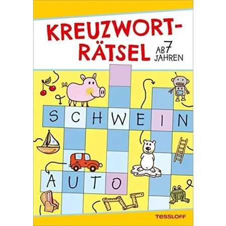 Tessloff Kreuzworträtsel ab 7 Jahren(Gelb/Schwein)