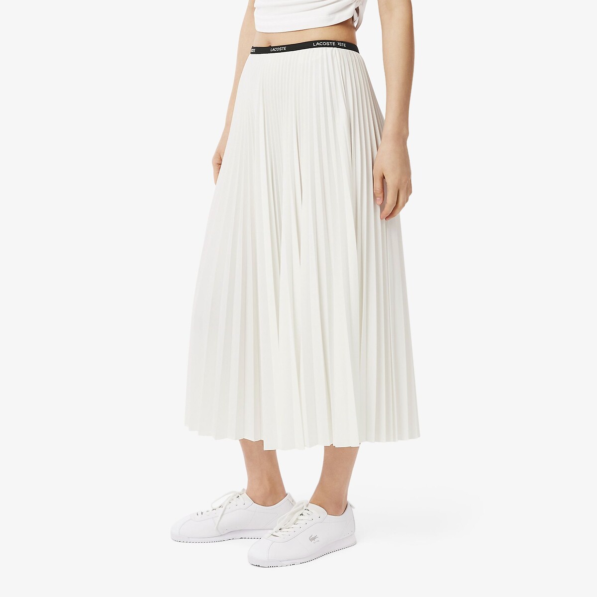 LACOSTE<br>Saia longa plissada
