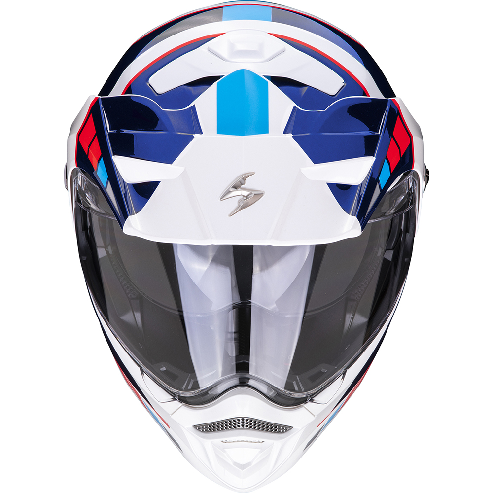 Scorpion - Casque ADX-2 Camino Blanc brillant / Bleu / Rouge