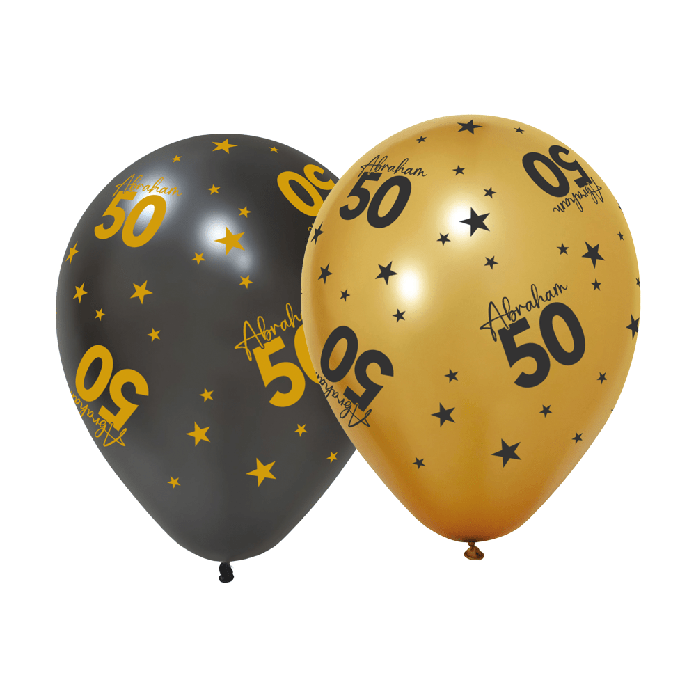 50 Jaar Ballonnen Abraham 31cm 6st