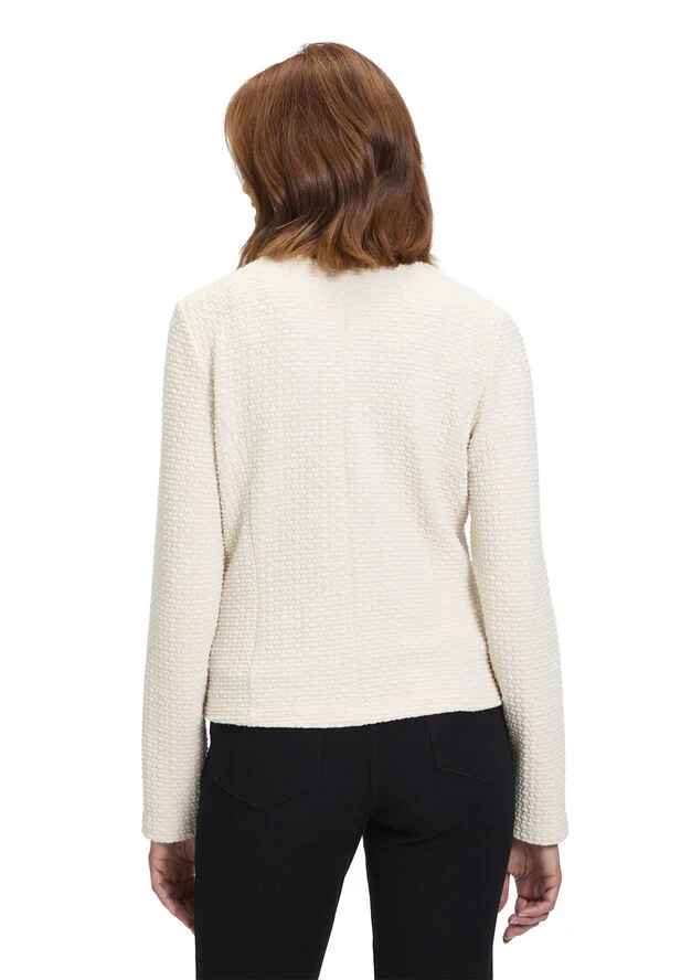 Betty Barclay Sweat Jacke Kurz Pastel sand