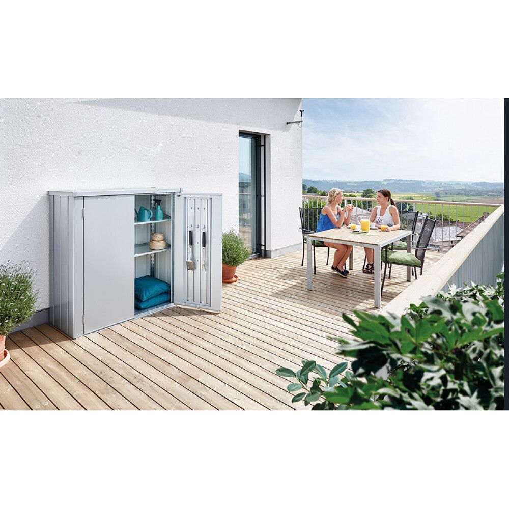 TERRASSESKAP BIOHORT ROMEO METALLIC SØLV STR M