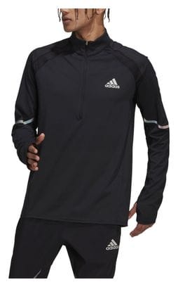Haut 1/2 Zip adidas running Run Fast Noir Homme