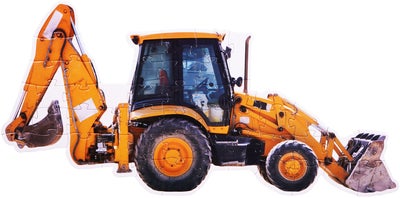 Barbo Toys Stor Gulvpuslespill Traktor 3-in-1