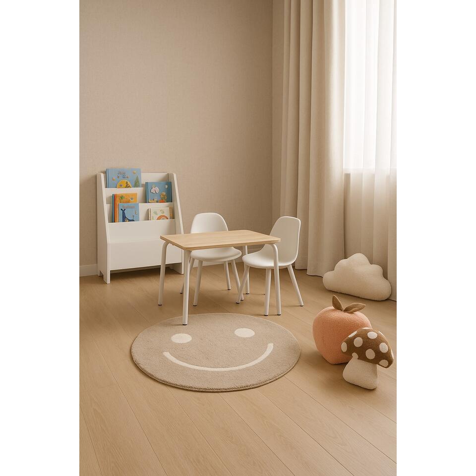 Vloerkleed Smiley Naturel