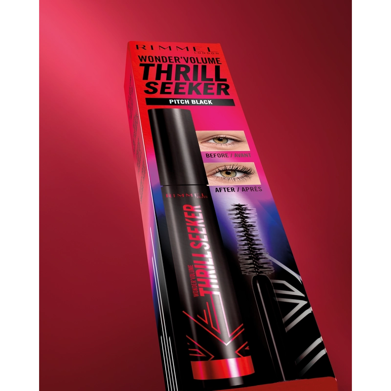 RIMMEL Volume Thrill Seeker Mascara 8 ml - 004 Pitch Black