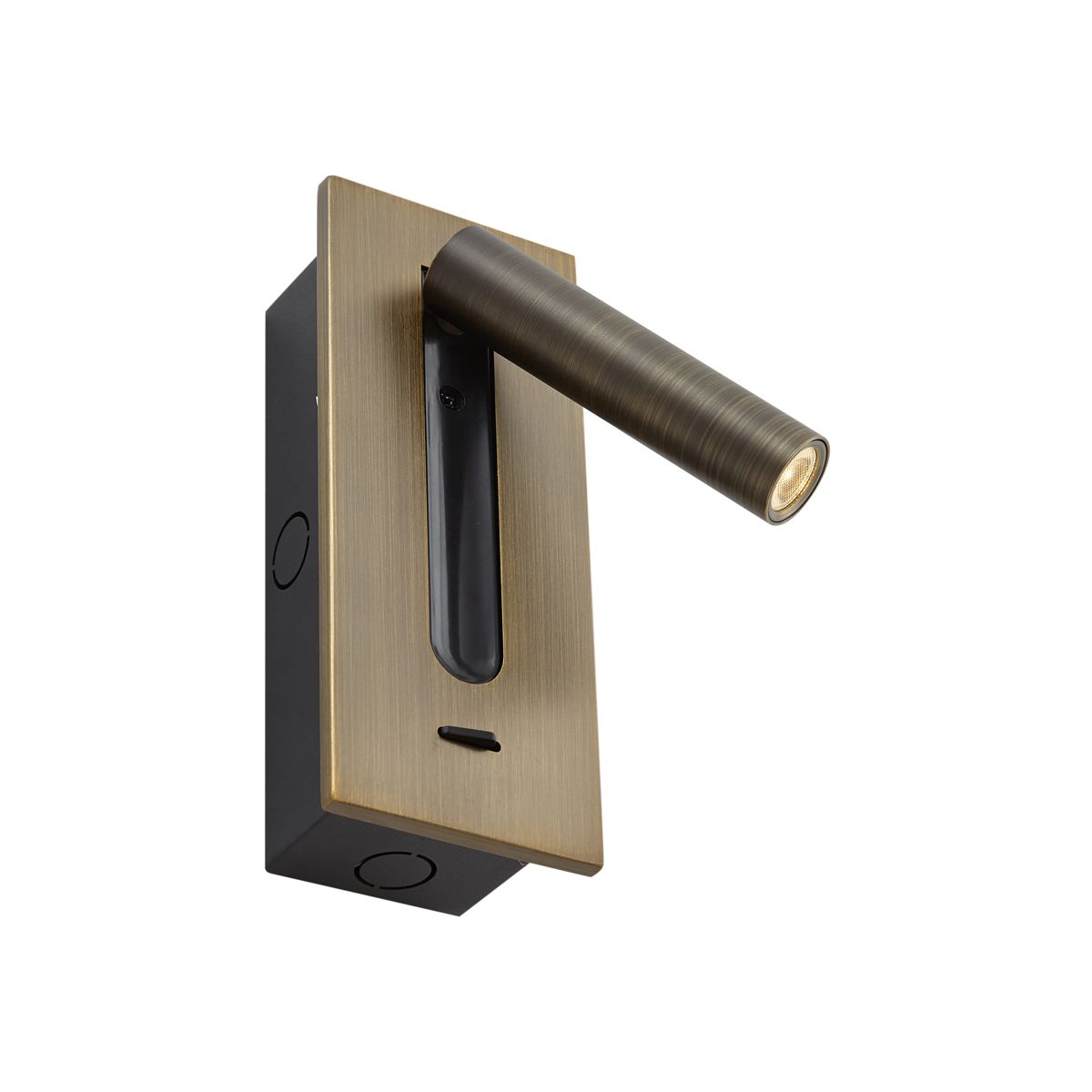 Moderne wandlamp donkerbrons incl. LED - Plaza