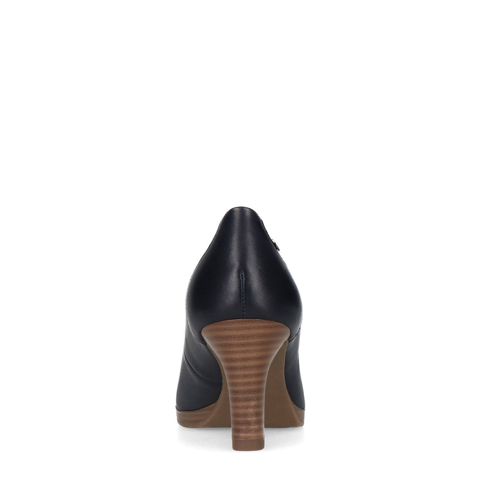 No Stress leren pumps donkerblauw