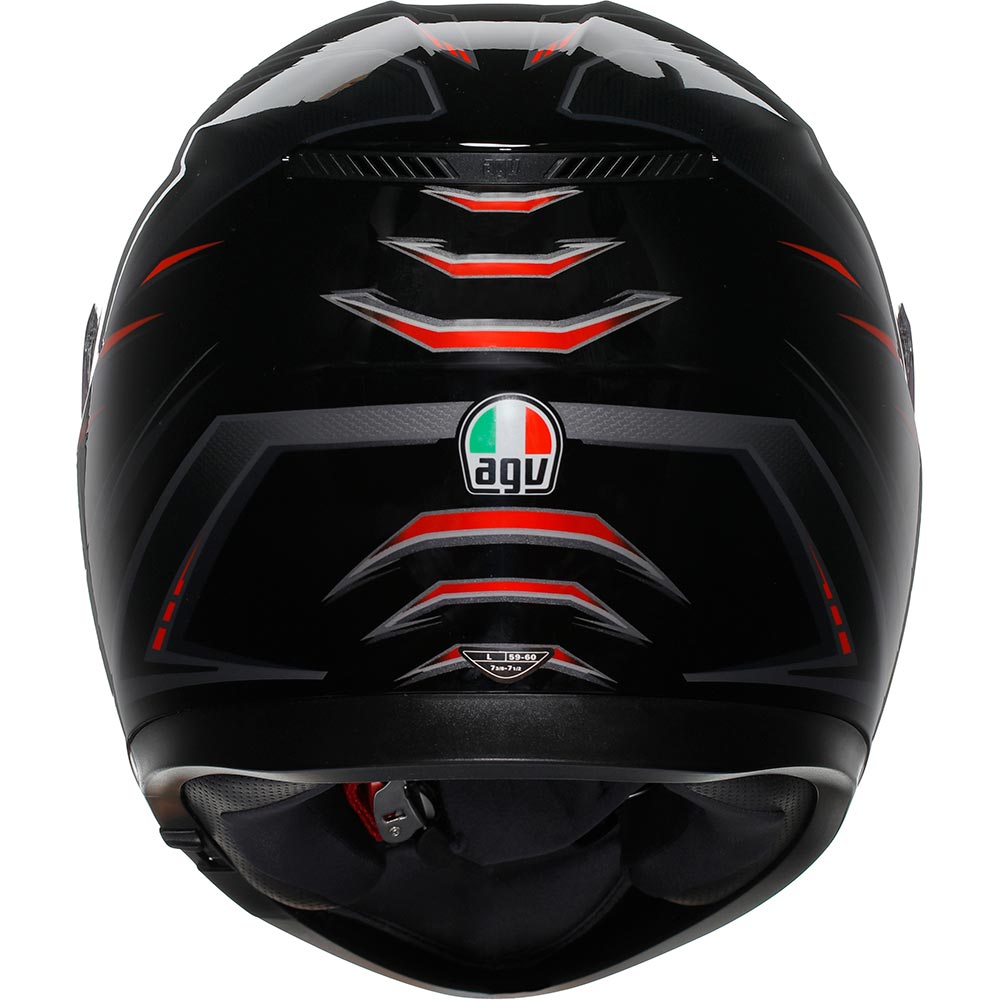 AGV - Casque K3 Syth Noir / Rouge