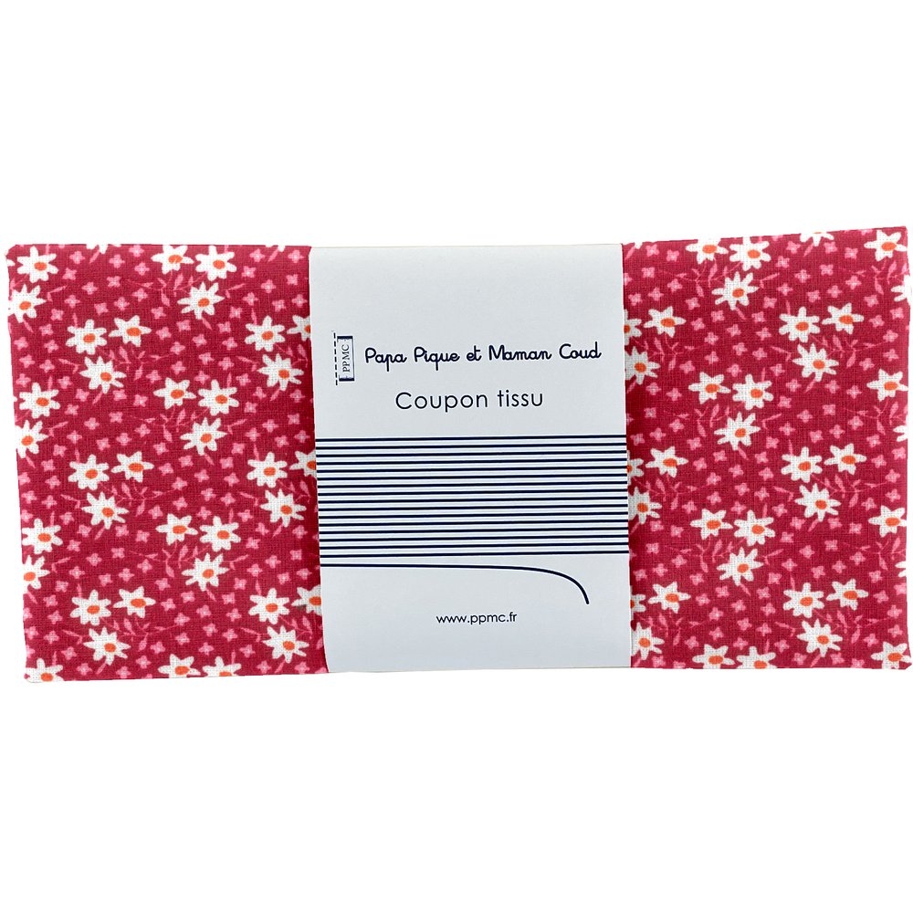 Coupon Tissu 50 Cm Cosmo Rouge Ex1009