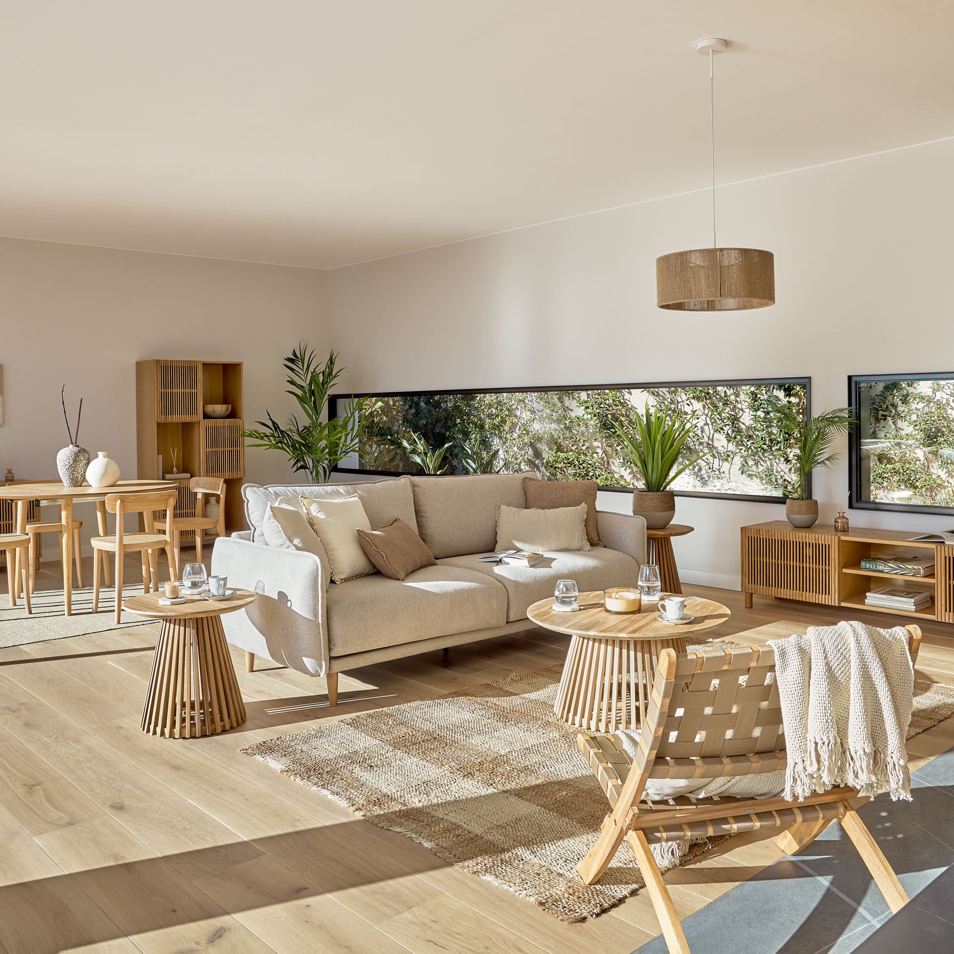 Kave Home Carlota 3-Zitsbank - Beige