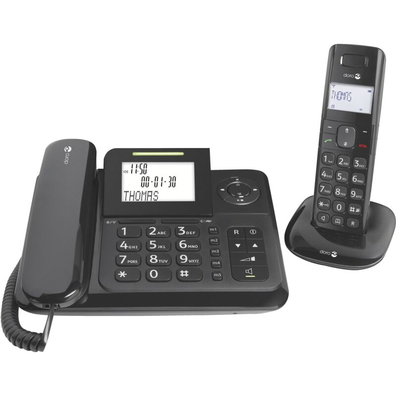 Doro téléphone filaire Comfort 4005 Noir