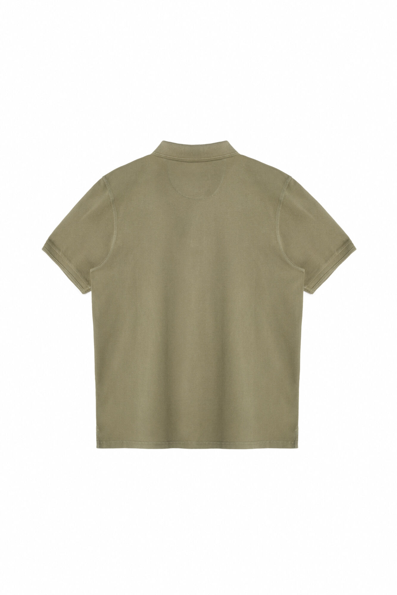 Camisa polo, piqué lavado, avião bordado - Cáqui