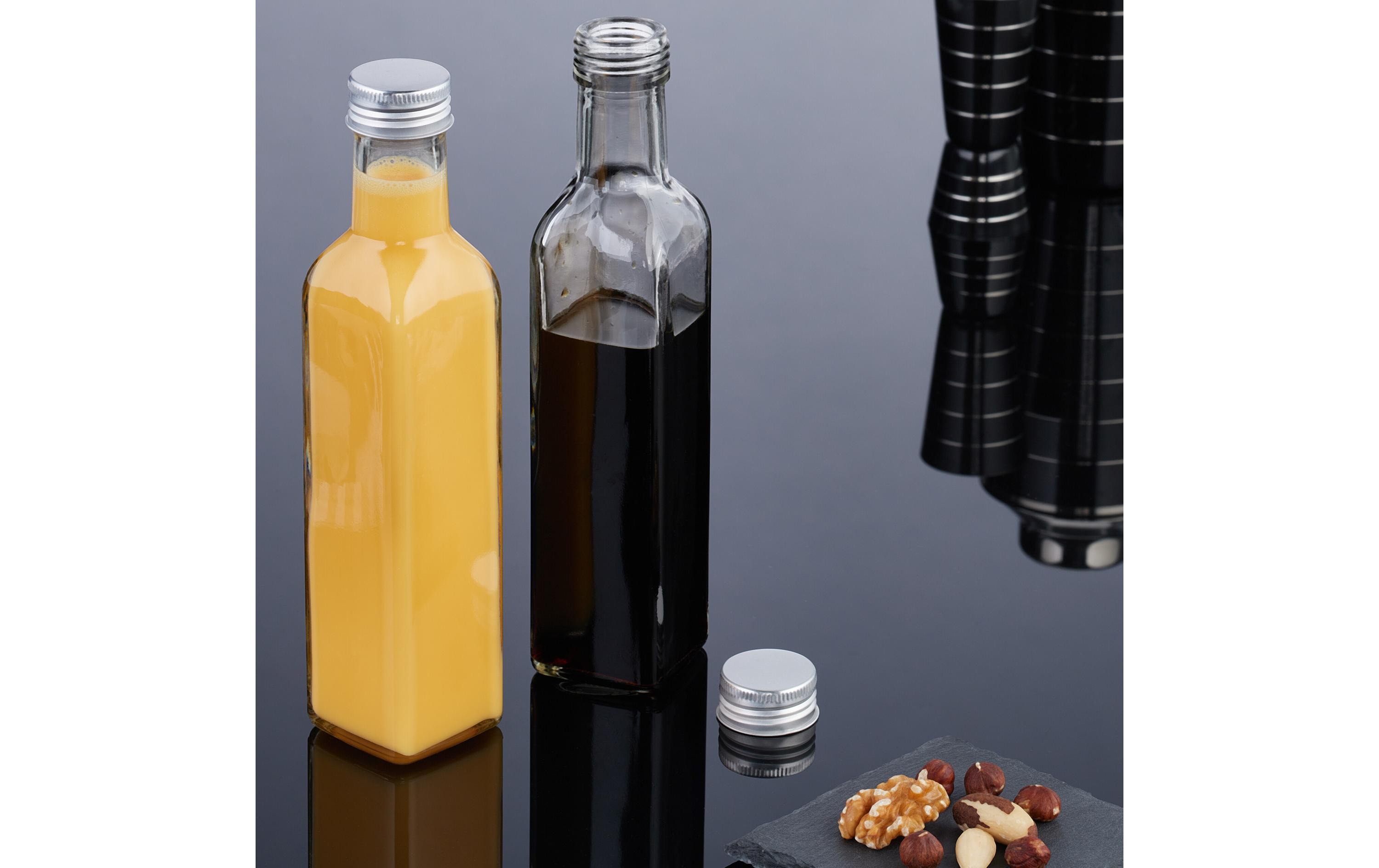 Einmachflasche 250 ml, 8 StückGlasflaschen zum Befüllen mit Likör, Saft, Öl