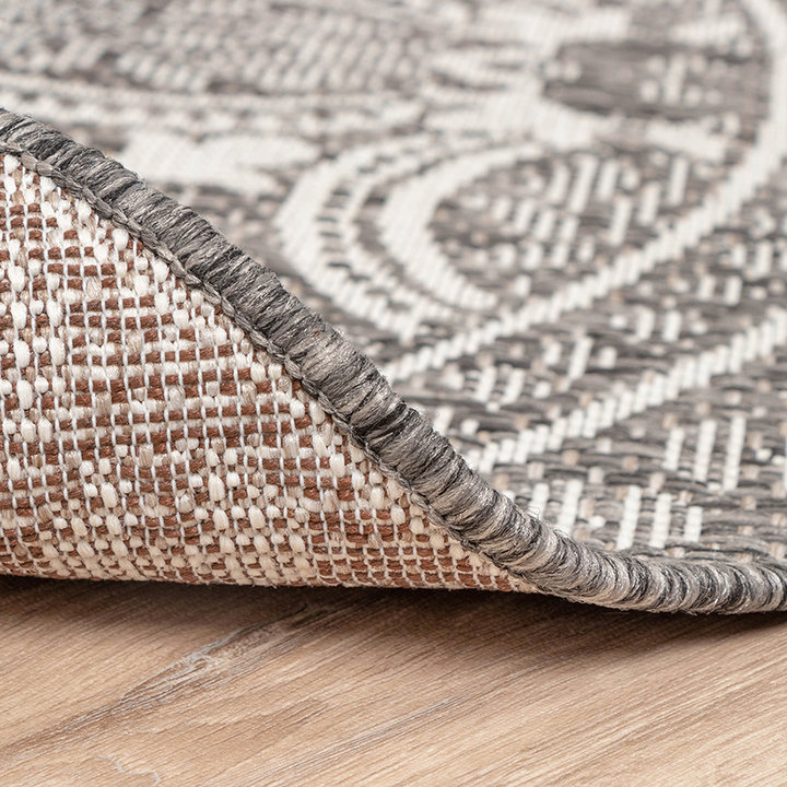 Rond Buitenkleed - Summer Oriental Grijs
