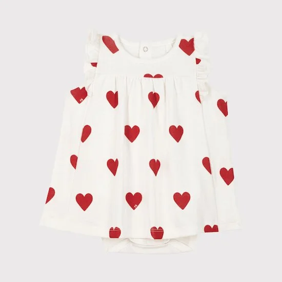 Robe body imprimée en coton bio   Avalanche        12 mois   de               Petit Bateau