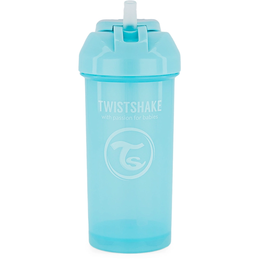 TWISTSHAKE Strohhalmflasche Straw Cup 360 ml 12+ Monate pastell blau