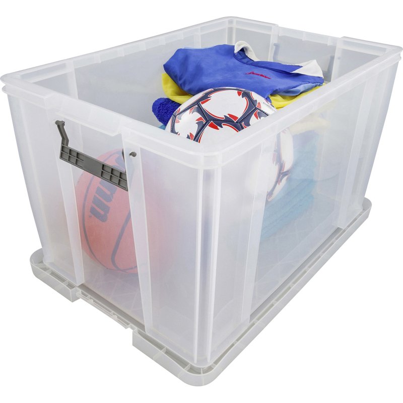 Boîte de rangement plastique 85 L WHITEFURZE - incolore
