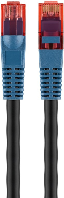 (20m) CAT 6 Ethernet LAN RJ45 Netzwerk Kabel Outdoor Patchkabel U/UTP (94392) - Schwarz