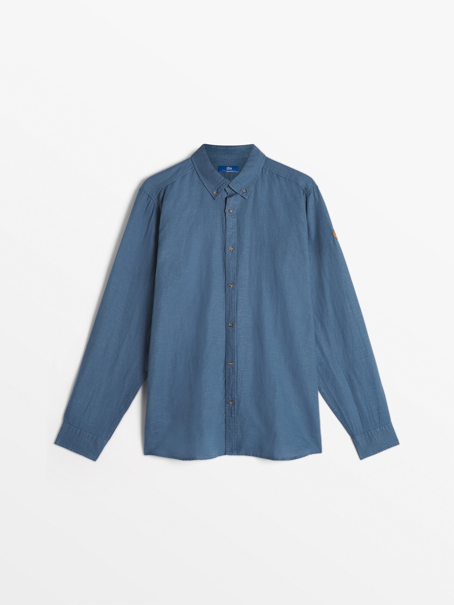 Chemise Homme En Lin Bleu