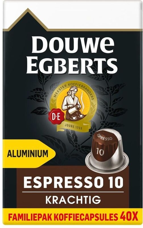 Douwe Egberts - Espresso Krachtig - Koffiecups - Smaakintensiteit 10 - 40 ml