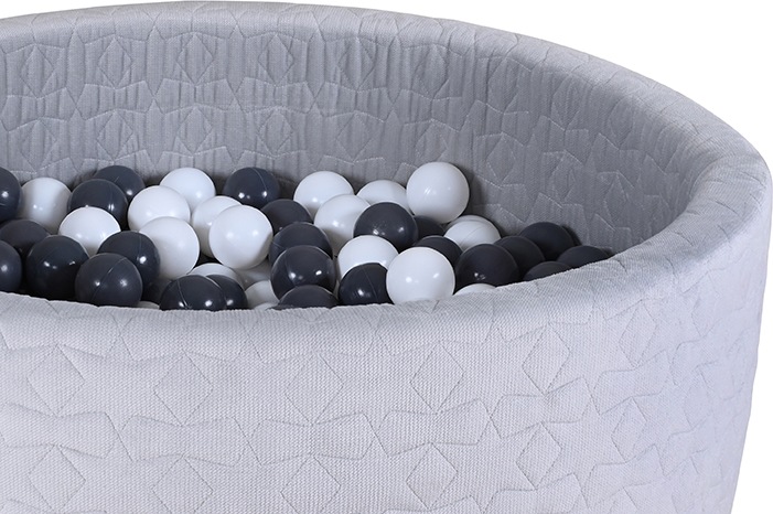 Knorrtoys® Bällebad »Soft, Geo Grey« mit 300 Bällen Grey/creme; Made in Europe