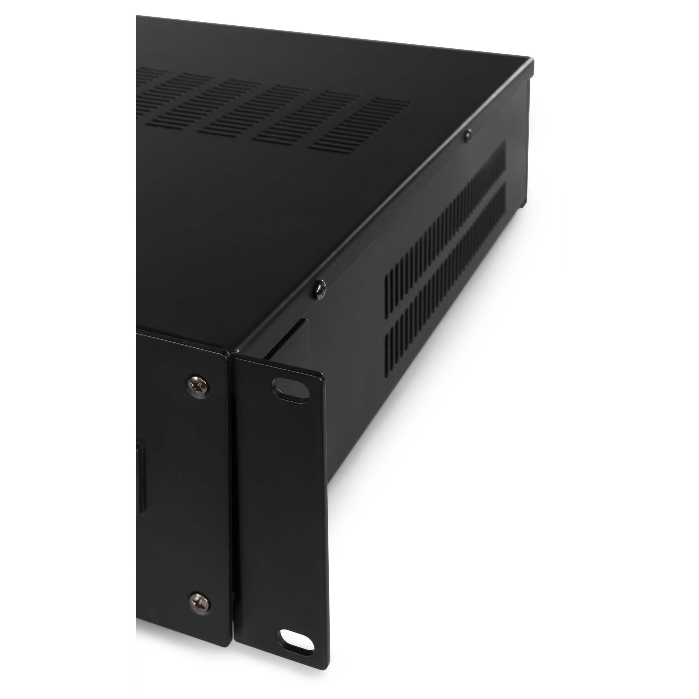 Power Dynamics PRM240 100V & 8 Ohm 6-kanaals 19-inch versterker - 240 Watt
