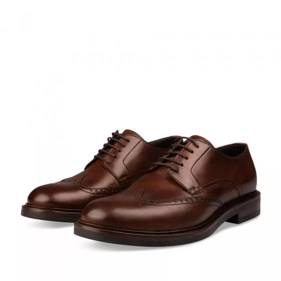 Derbies MARRON B-BLAKE CUIR