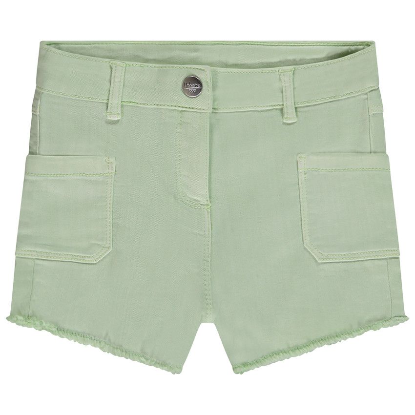 Short en jean à poches plaquées pour fille - Vert