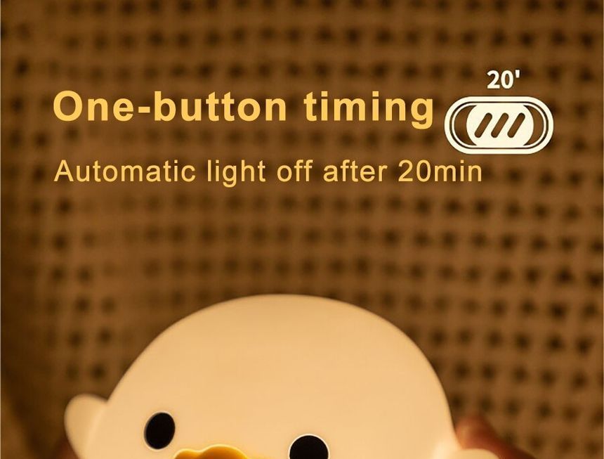 HOMTEC - Eend USB oplaadbare nachtlamp