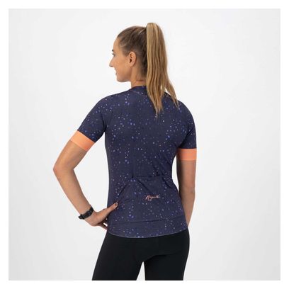 Maillot Manches Courtes Velo Rogelli Terrazzo - Femme - Violet/Corail