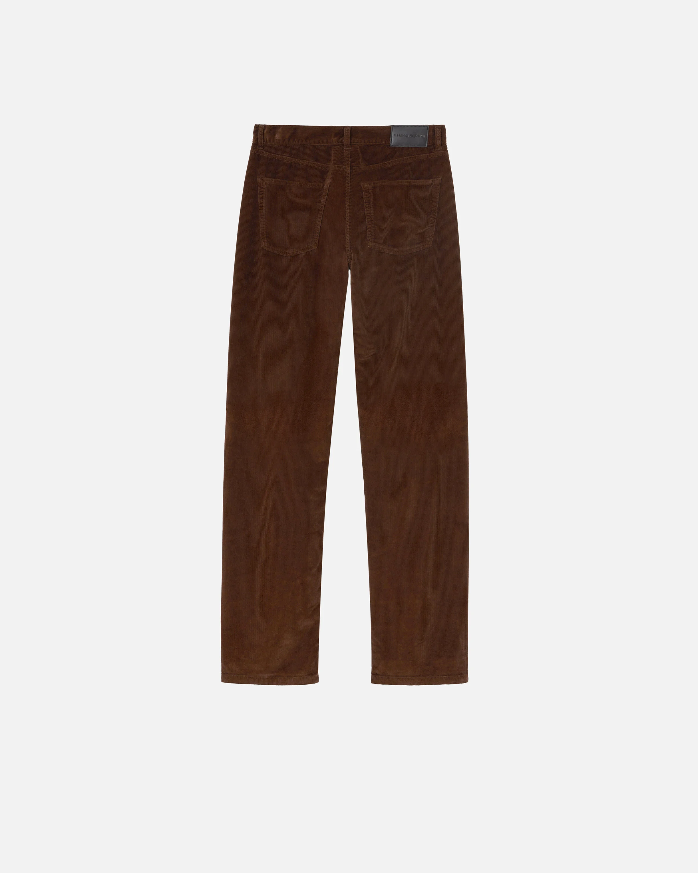 Pantalon loose côtelé | Marron