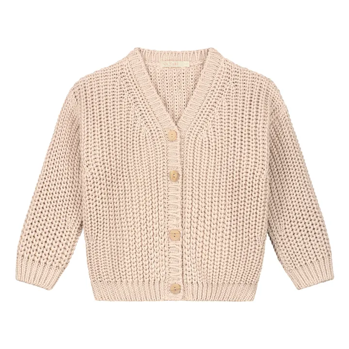 Yuki Cardigan Chunky Coton Bio | Ecru