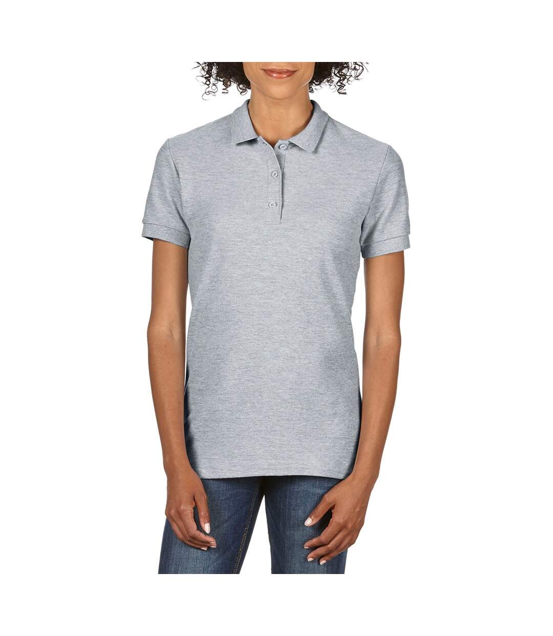 Gildan - Polo sport 100% coton - Femme (Gris sport) - UTBC3195