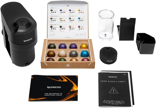 Nespresso Vertuo POP kapselmaskine + mælkeskummer