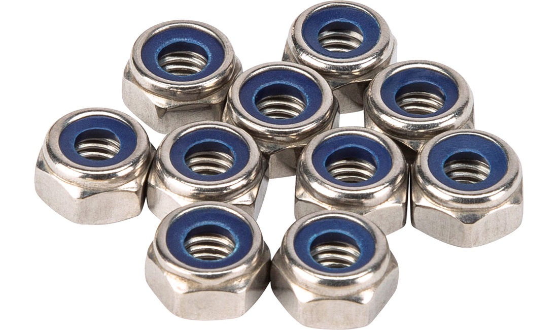 Låsemøtrik m6 a4 din 985-4 10 stk